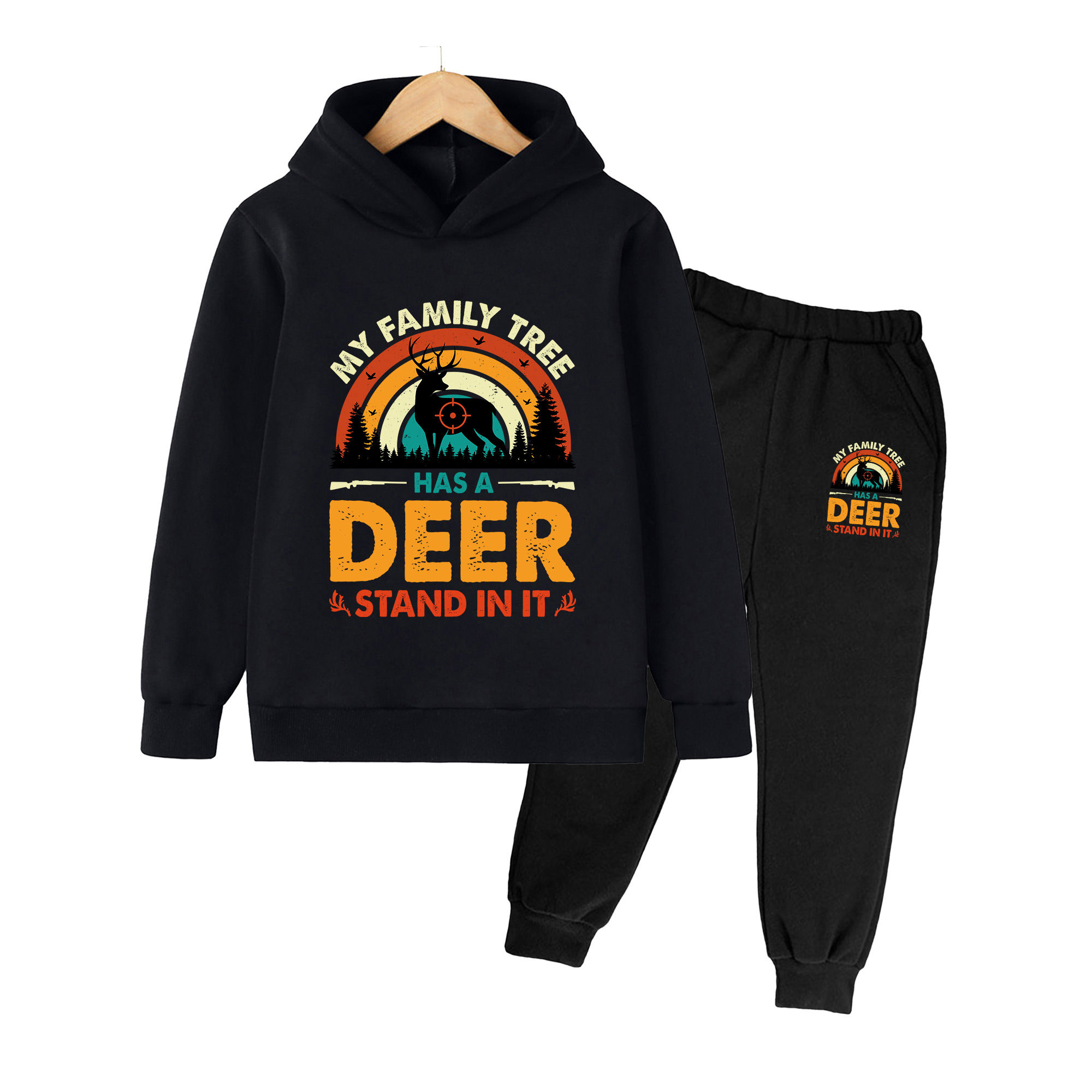 Outdoor Hunting Hoodie - Ensemble sweat à capuche et pantalon