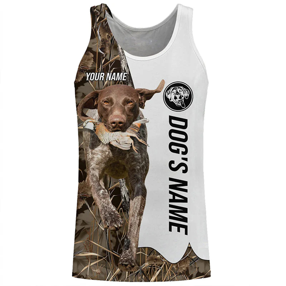 Outdoor Hunting Dog Names - Débardeur personnalisé pour amoureux des chiens,