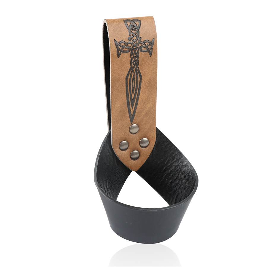 Outdoor Hunting Movies - Ceinture épée médiévale en cuir PU,