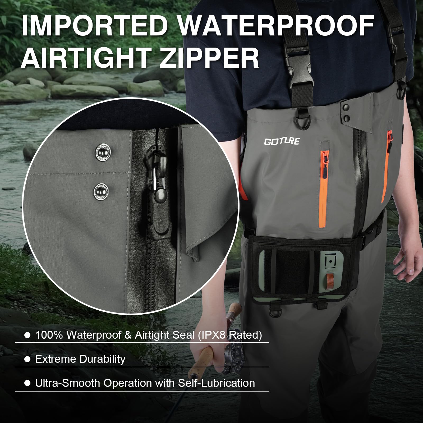 Goture 5 couches imperméable à - Fishing Waders Breathable avis et prix
