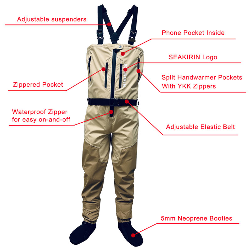 Waders de pêche respirants à f - Fishing Waders Breathable avis et prix