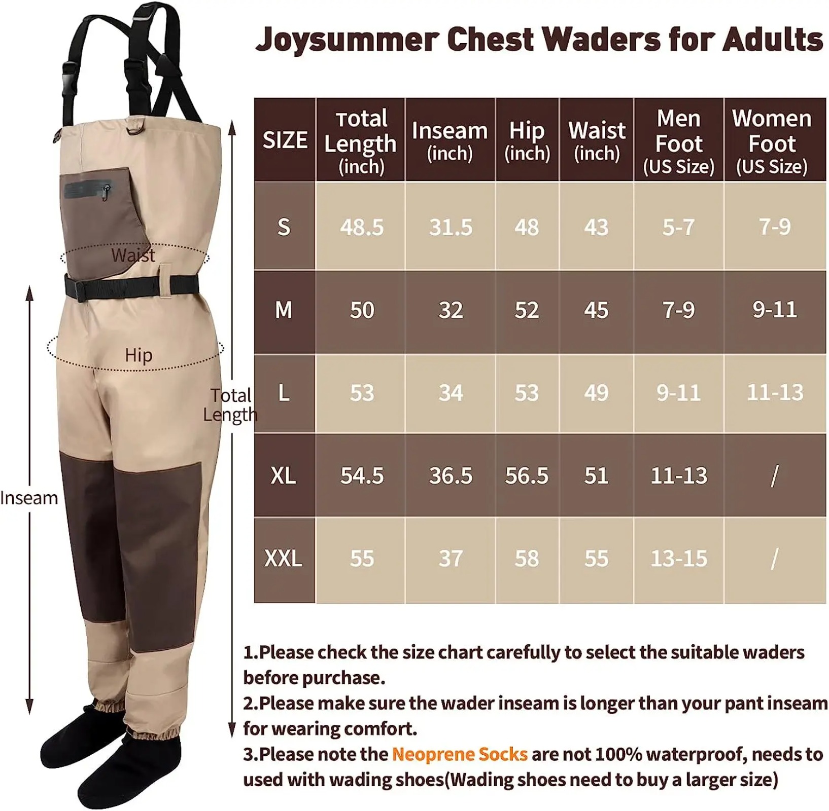 Goture Waders de pêche à la mo - Fishing Waders Breathable avis et prix