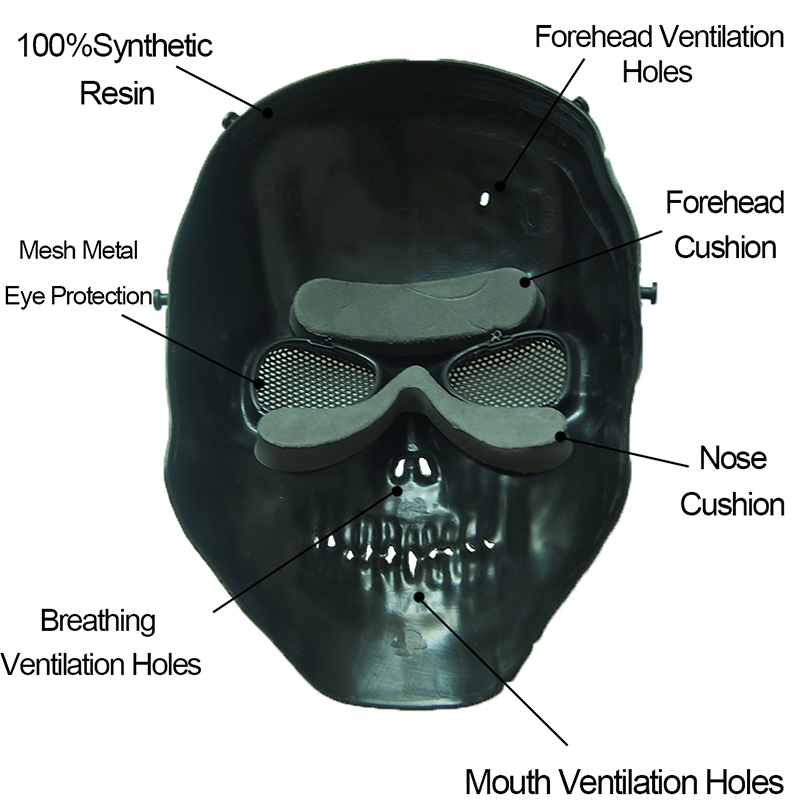 Masque de tête de mort de terr - Outdoor Hunting Movies avis et prix