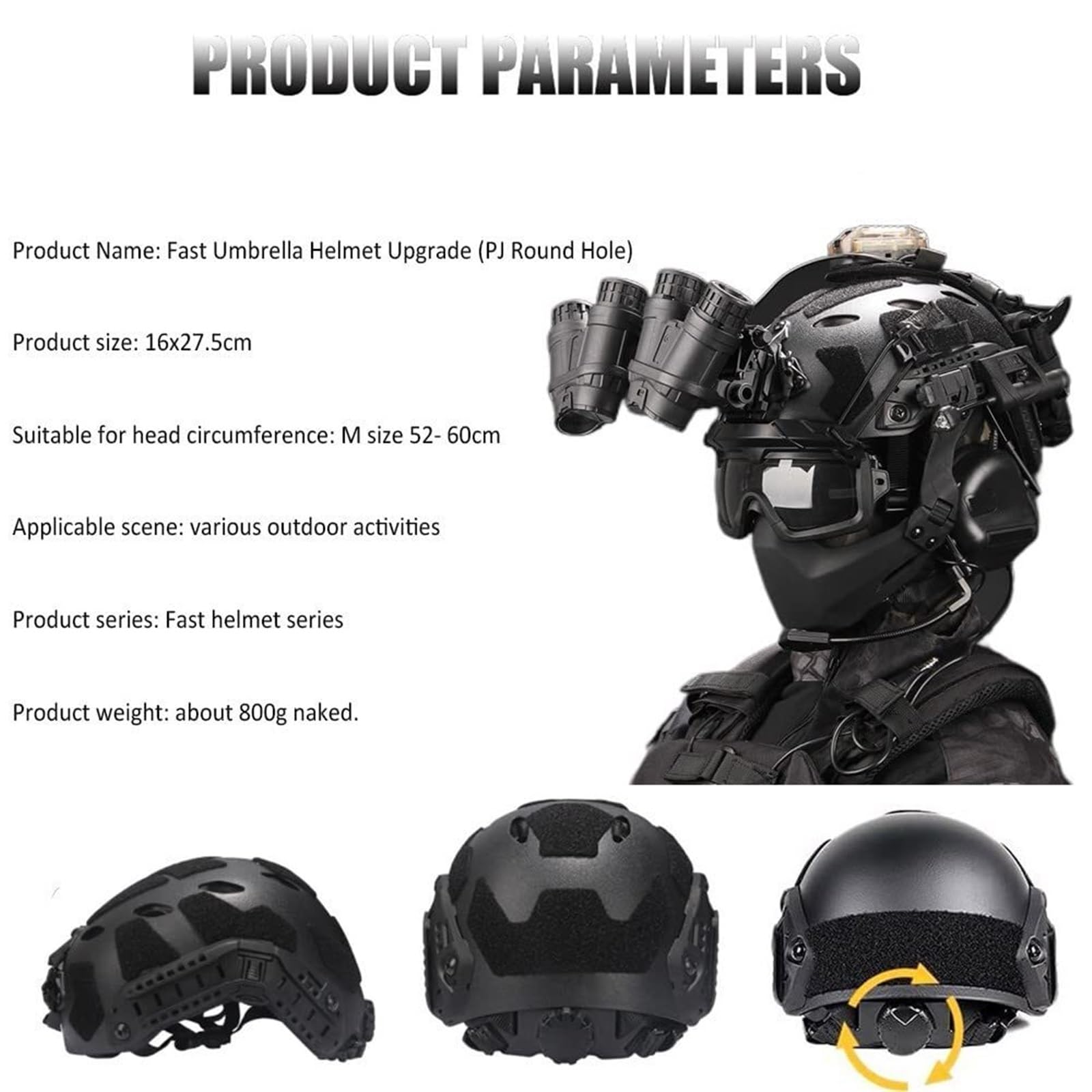 Ensemble de casque d'airsoft a - Outdoor Hunting Movies avis et prix
